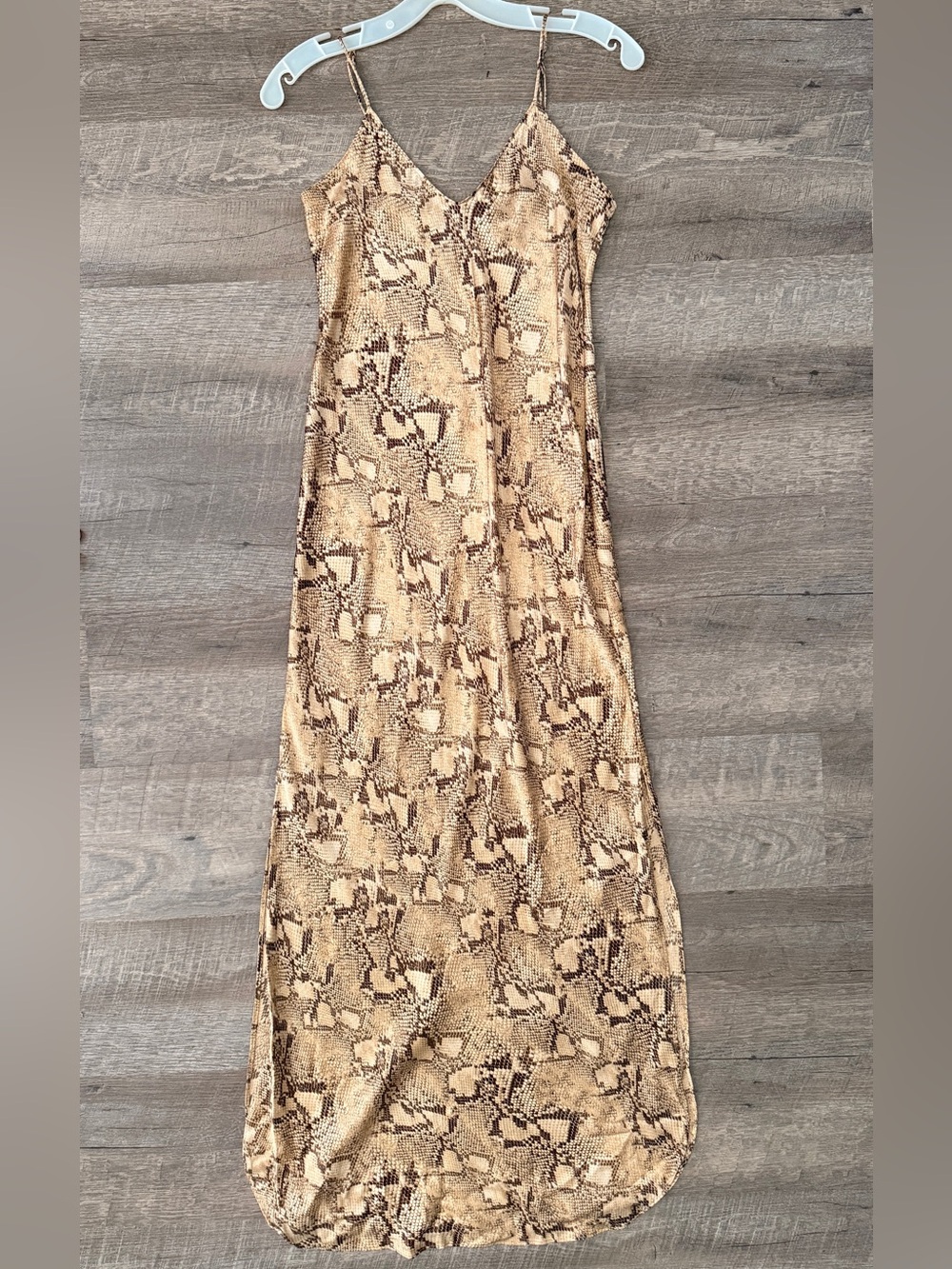 Women's 100% Silk Snakeskin Printed Dress | Banana Republic